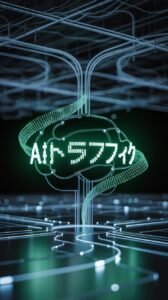 a-photograph-showcasing-a-stylized-repre_Tnz36SjbRJeTdC3J8llAUg_1a69Vq27Tkef2GP8bNU6cg 2. AI経由トラフィックの特徴